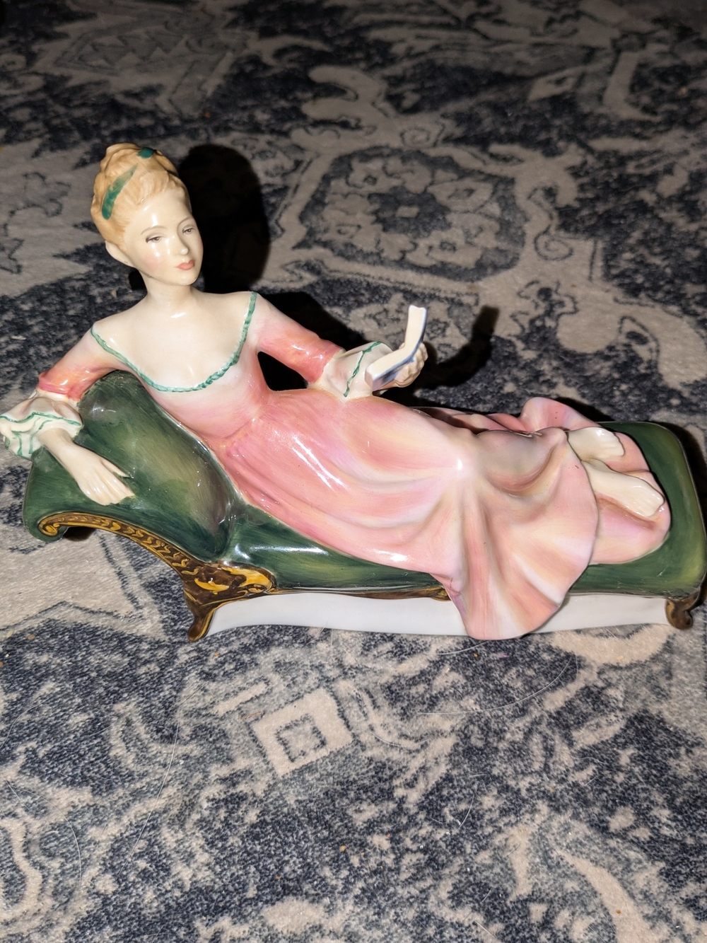 Royal Doulton Repose Lady on Chaise Figurine